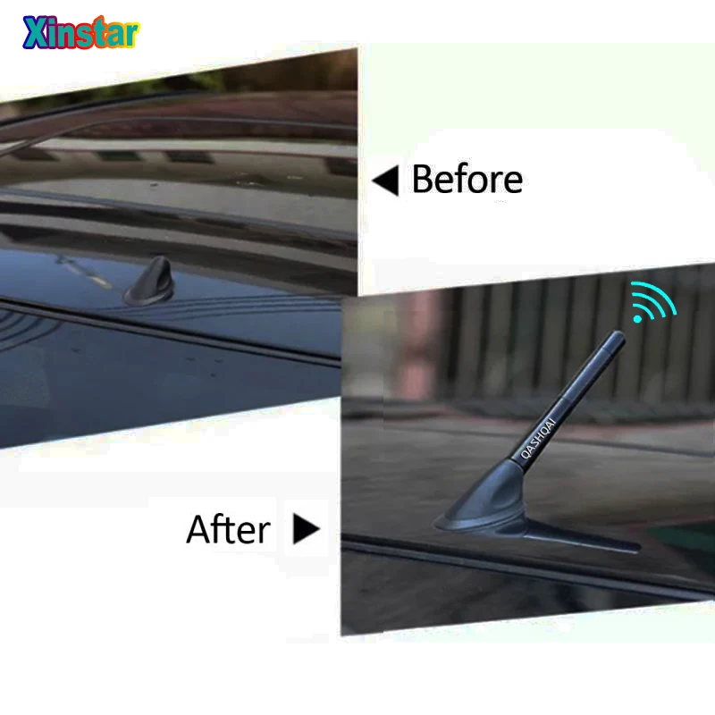 

Carbon Fiber car Vehicle Antenna sticker For Nissan QASHQAI J10 J11