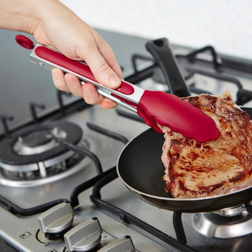 

Kitchen Clamps Utensils Cookware Clamps Barbecue Clamps Salad Bread Cooking Food Serving Clamps Food Grade Silicone Clamps