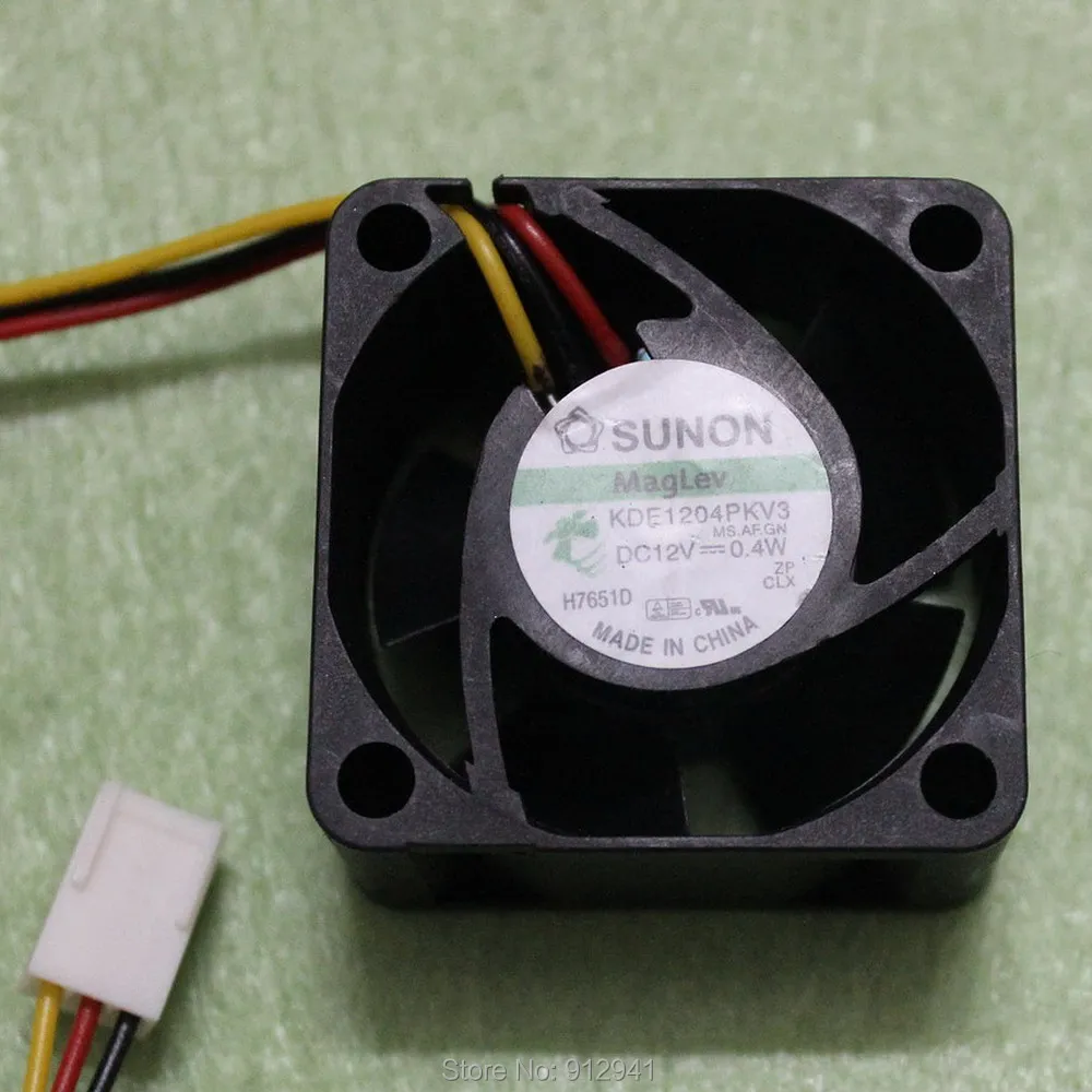 B182 SUNON KDE1204PKV3 4020 40 мм x 20 кулер Maglev охлаждающий вентилятор AC/DC 12V 0 4 W 3 провода 3Pin