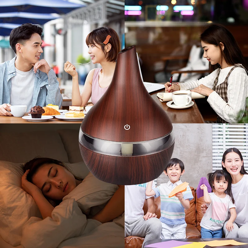 Увлажнитель воздуха электрический с ароматом древесины диффузор для