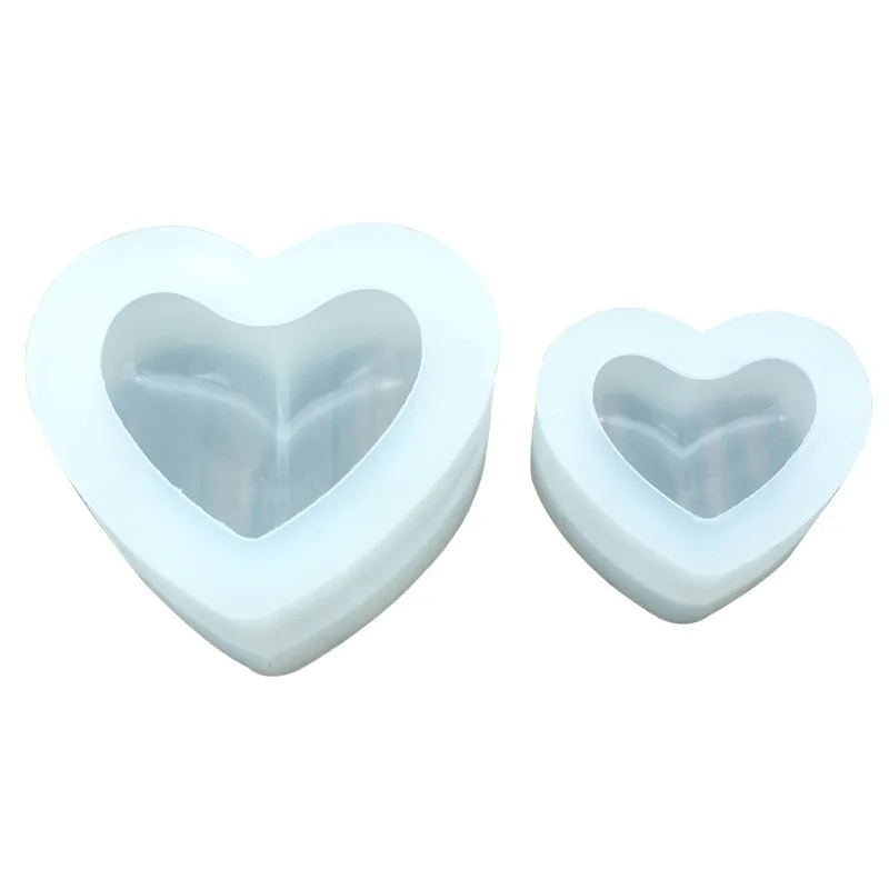 

3d Love Heart Silicone Mold Aroma Gypsum Plaster Silicone Mould Home Decoration Christmas Party Diy Love Heart Candle Resin Mold