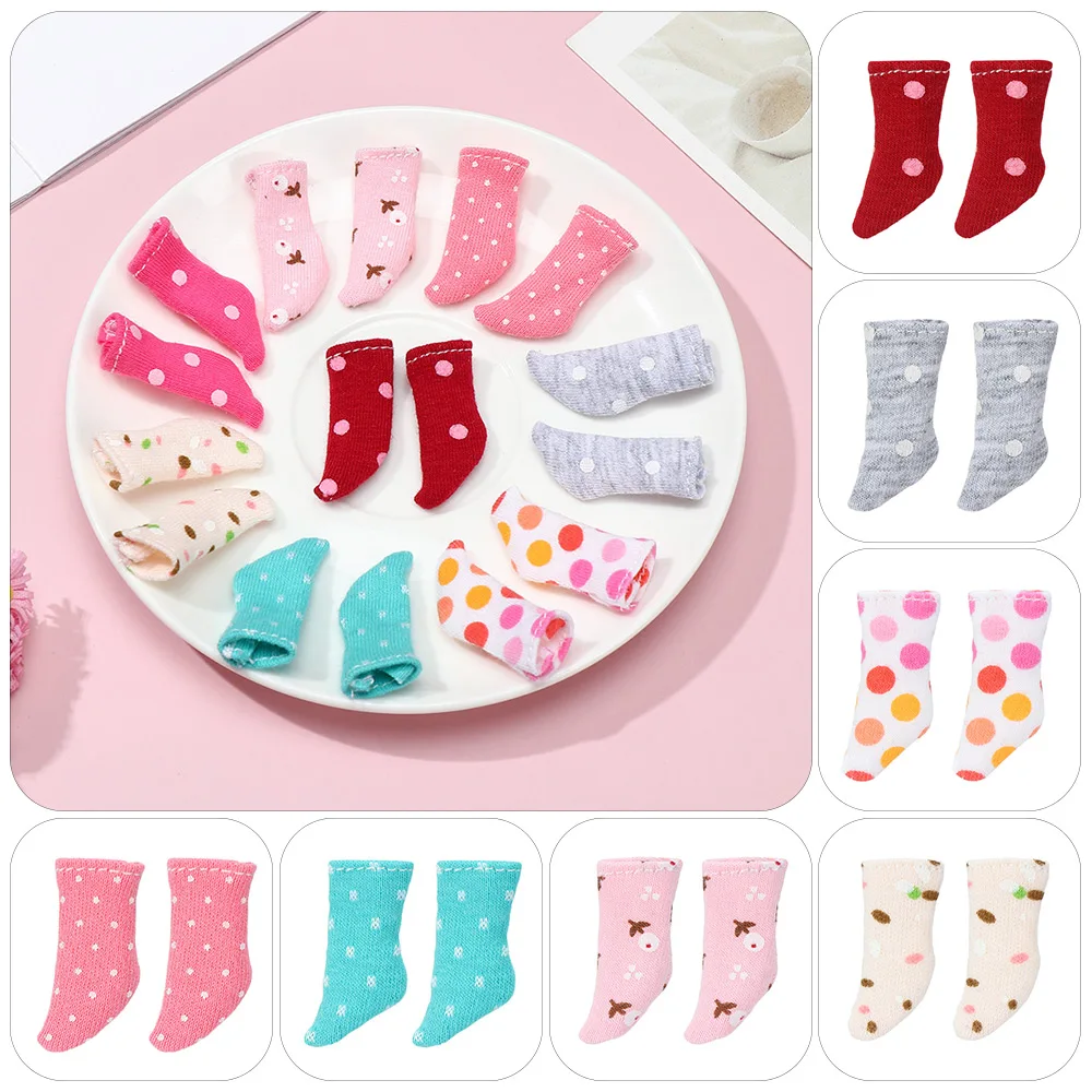 

1 Pair 1/3 1/4 1/6 Children Kids Girl Lace Socks Fashion Doll Stockings Dollhouse Decoration Toys Doll's Clothes Accessories