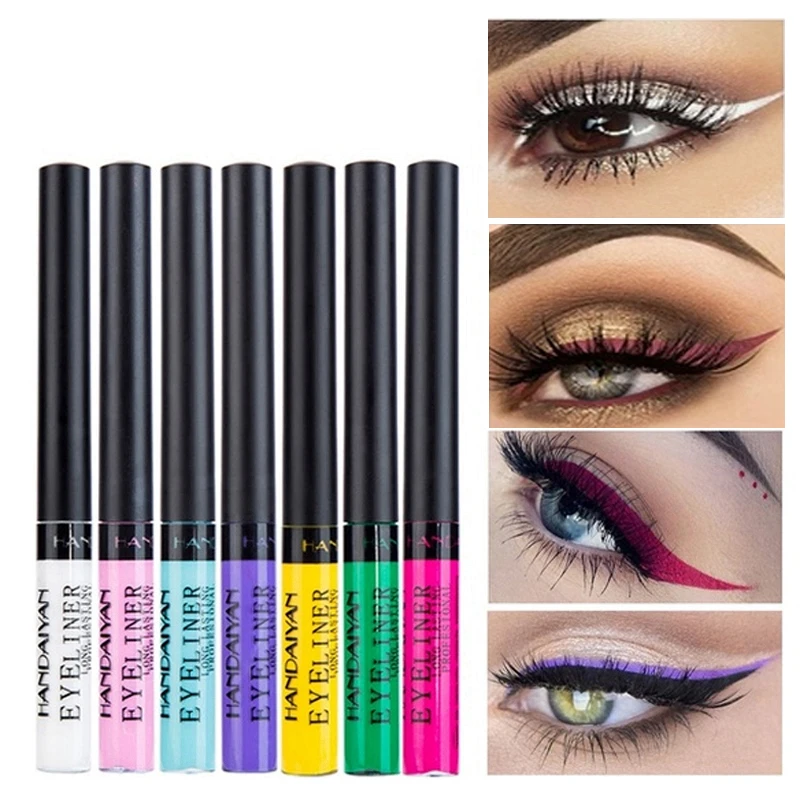 12 цветов Матовая жидкая подводка для глаз яркая стойкий пигмент красочная белая