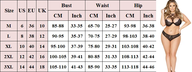 Hirigin сексуальное женское белье размера плюс комплект с бюстгальтером костюмы