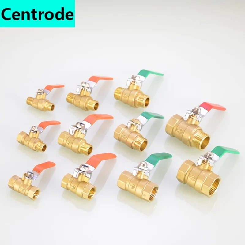 Шаровой клапан 1/4 дюйма 3/8 1/2 3/4 толстый полностью медный шаровой с длинной ручкой |