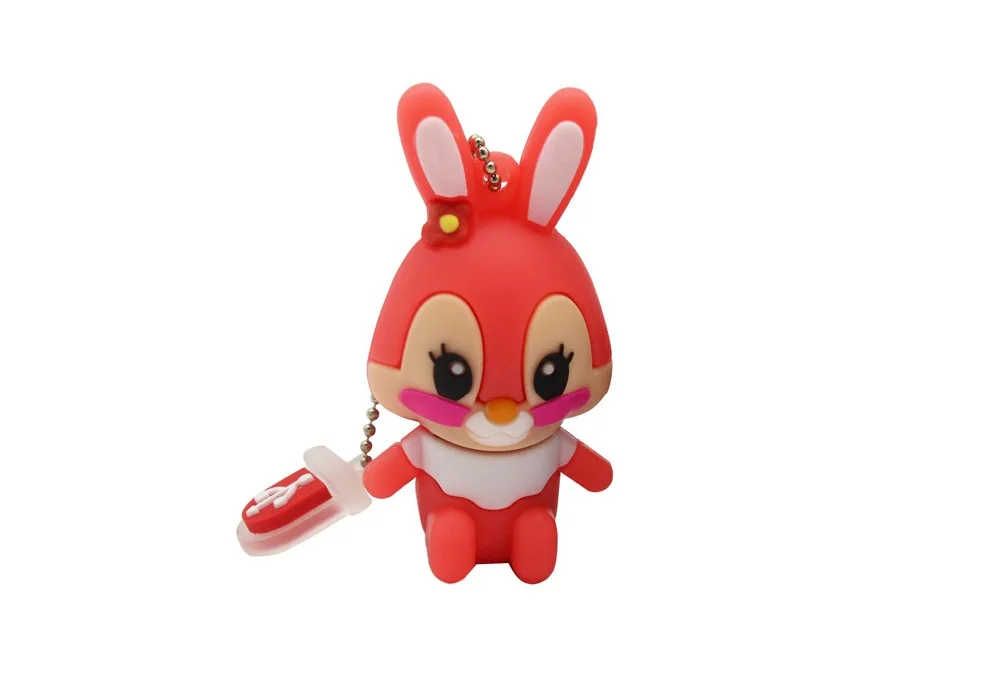 TEXT ME 64 Гб usb флеш-накопитель usb 2,0 4 ГБ 8 ГБ 16 ГБ 32 ГБ флеш-накопитель милый серый розовый модель кролик