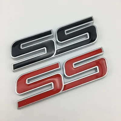1X 3D автомобильный Стайлинг SS металлический значок-эмблема Red Logo Decal Sticker для Chevrolet
