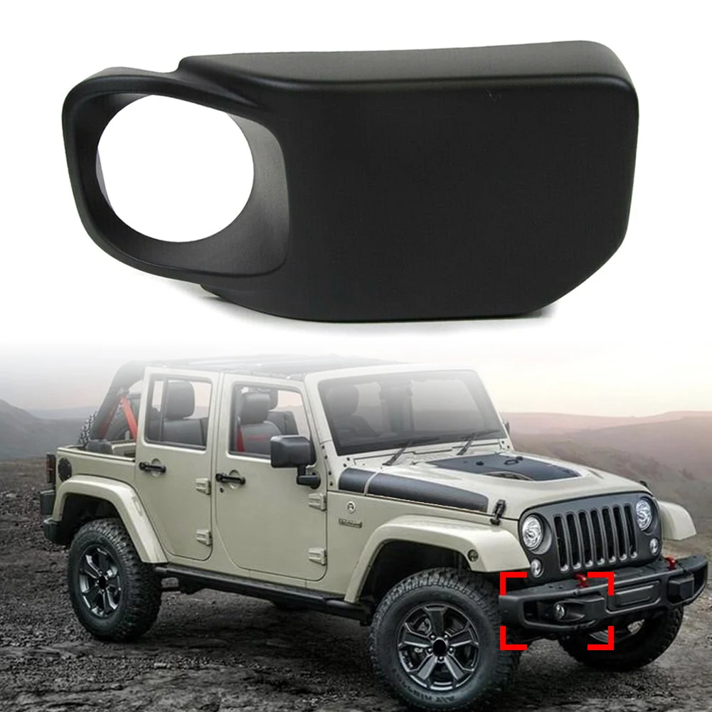 

1Pcs Car Front Bumpe Fog Light Lamp Bezels 68231962AA For Jeep Wrangler 2013 2014 2015 2016 2017 Right Side