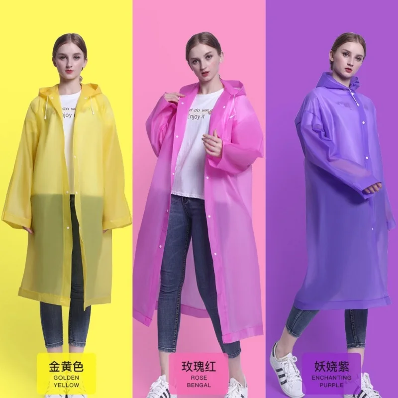 

Thickened adult raincoat, EVA fashionable lightweight raincoat for outdoor travel