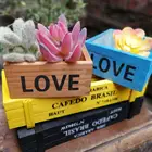 Деревянный ящик для хранения растений, контейнер под старину для хранения мелочей, деревянный подставка для хранения ювелирных изделий, деревянные подставки