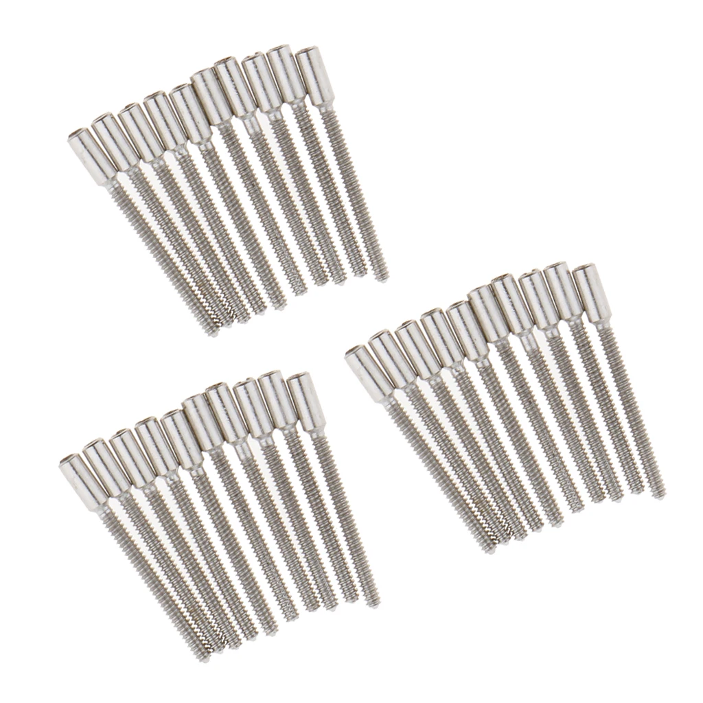 

30pcs Metal Wristwatch Stem Extensions Extenders 11.5mm Watch Repairing Tool
