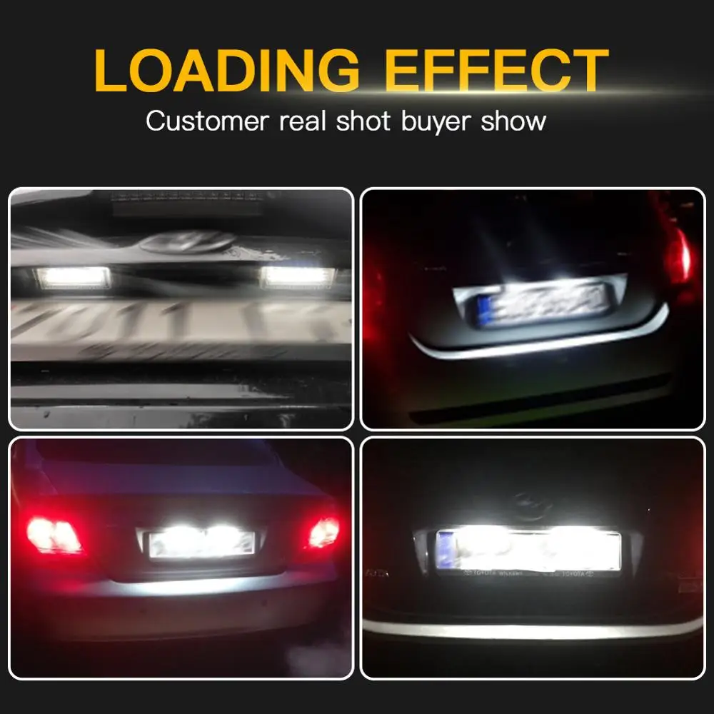 Светодиодный CANBUS Подсветка регистрационного номера база лампы для Toyota PRIUS