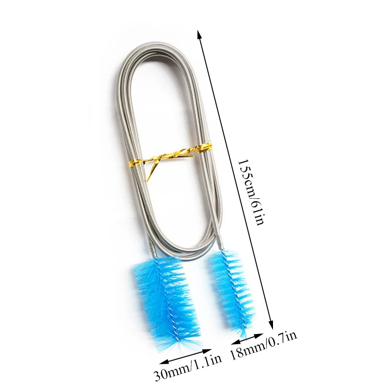 

Household Stainless Steel Tube Cleaning Brushes Single Flexible Aquarium Fish Tank Filter Pump Hose Pipe Brushes Cleaner