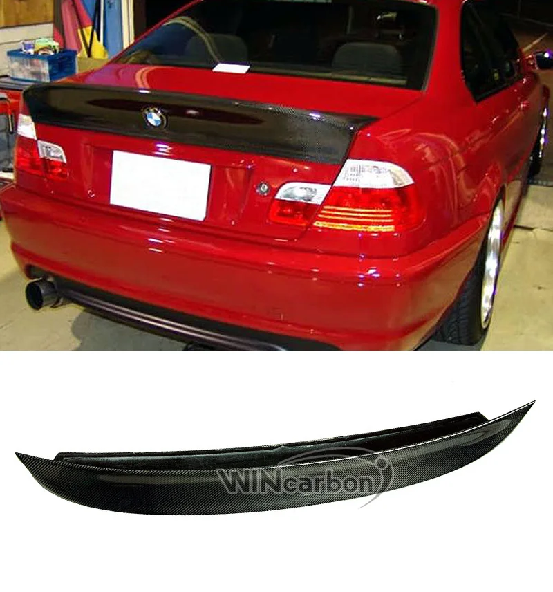 Спойлер для багажника из натурального углеродного волокна CSL крыло губ подходит