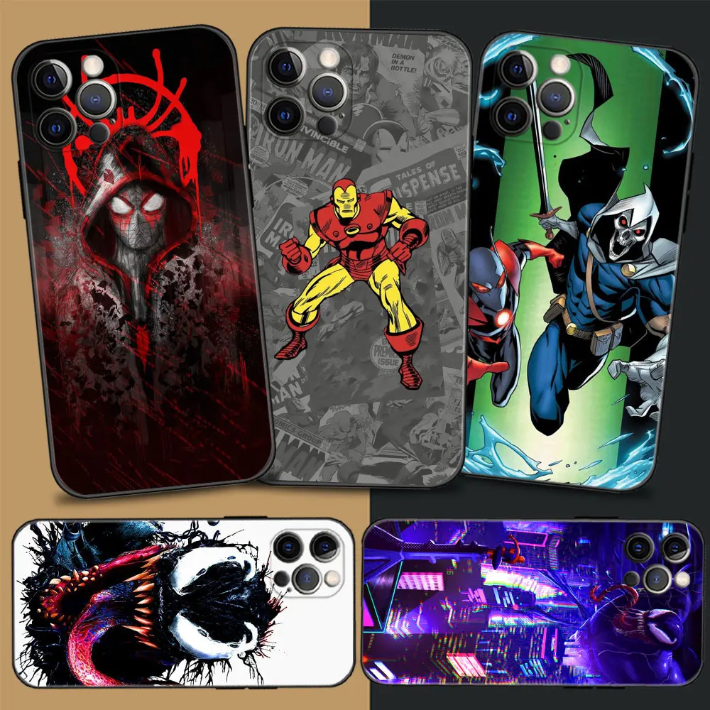 

Best Phone Case For Apple iPhone 11 13 12 Pro Max 12 13 Mini X XS XR 6 6S 7 8 Plus 5 5S SE(2020) Coque Marvel Spider Man