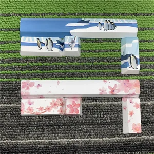 1 комплект 5 сторон сублимационный PBT Sakura Пингвин ключ Кепки механическая клавиатура пространство ESC вводить Кепки для PUBG OEM профиль