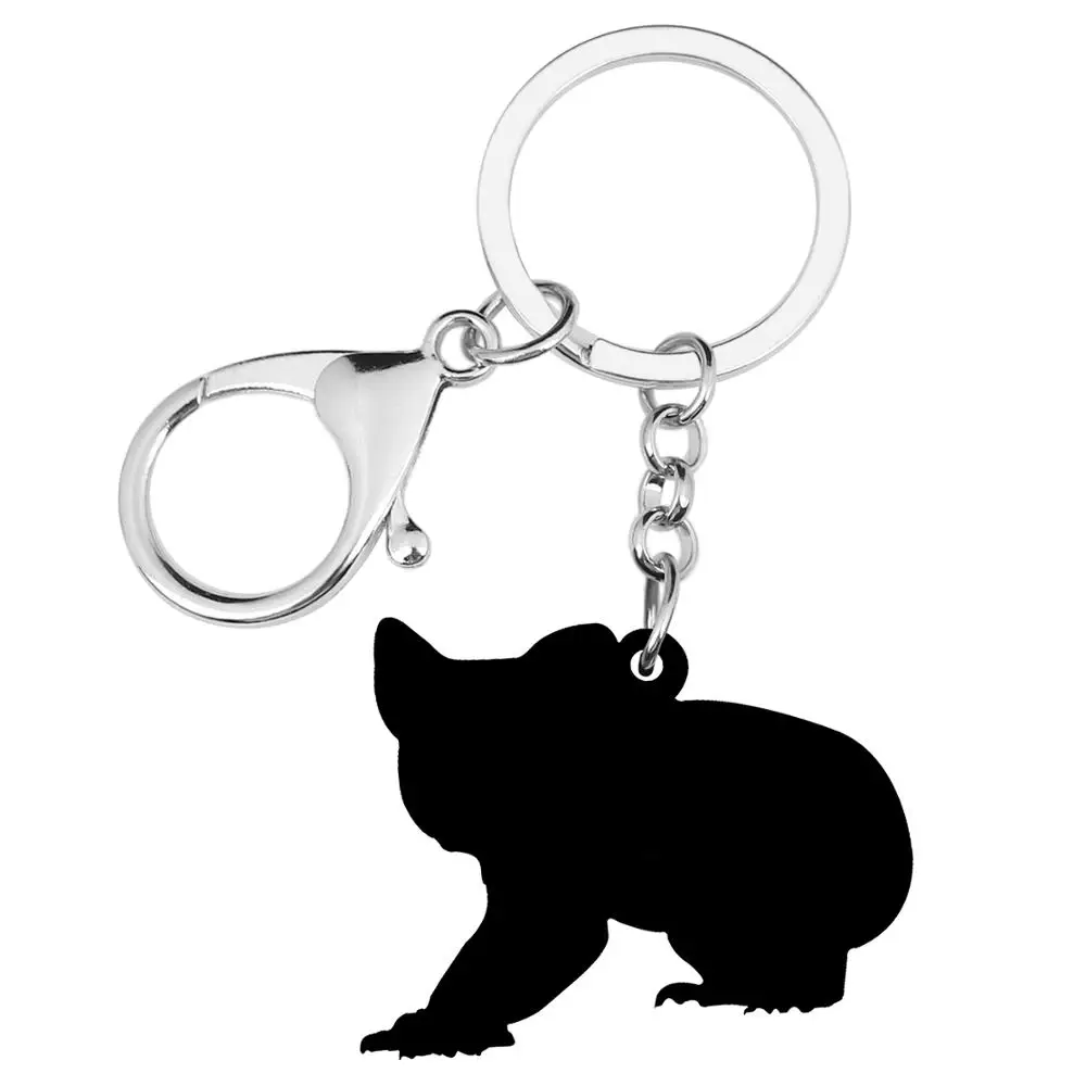 WEVENI акриловые серые милые австралийские брелки Koala брелоки с животными ювелирные
