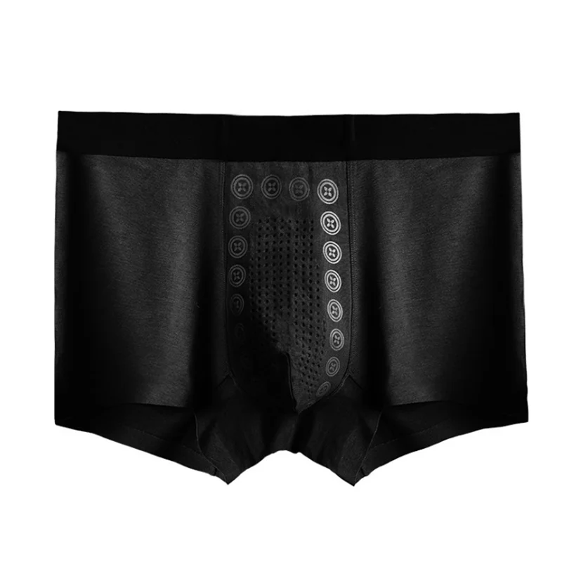 Wholesale Mens Healthy Magnetic Underpants Moisture Absorption Male Physiological Panties 26 Energy Magnet Massage Boxer Shorts