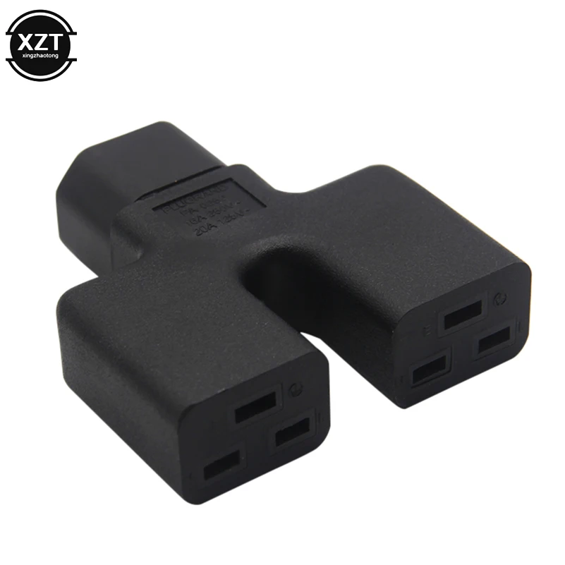 Новый PA 0252 IEC 320 C14 C19 IEC320 штекер двойной 2 * гнездовой адаптер питания 16A 20A UPS PDU