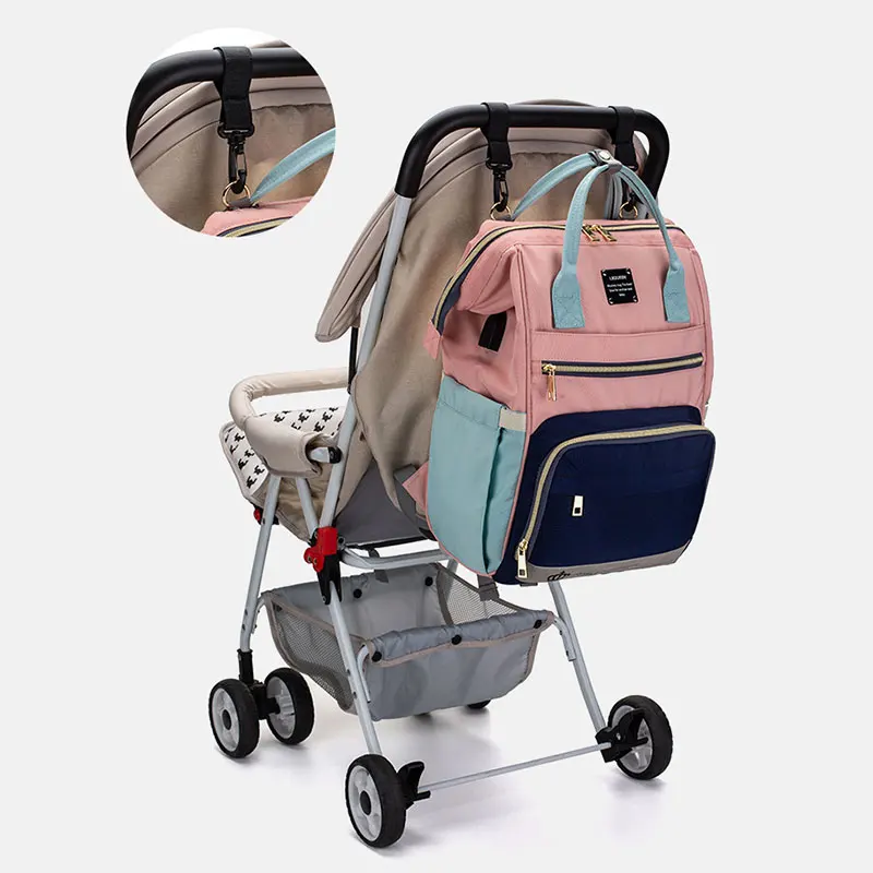 

Lequeen Diaper Bag Baby Care Brand Large Stroller Baby Bag Travel Backpack Designer Nursing Bag Casual Mummy Maternity Nappy Bag