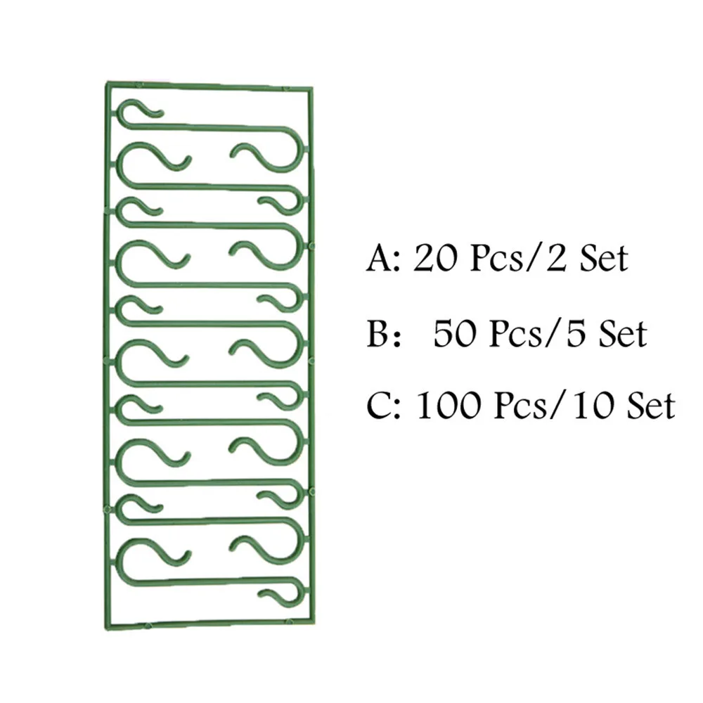 50/100 шт. S-образные крючки для украшения ёлки