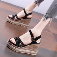 wedges shoes for women high heels sandals summer shoes korean style sweing platform sandals mothers day gift