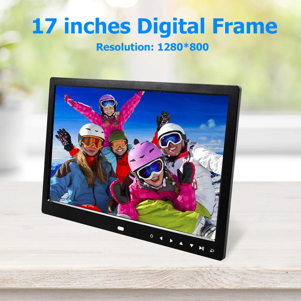 

17-inch HD Digital Photo Frame Multi-Media Music Video Player Smart Alarm Clock Display Video Advertising Machine
