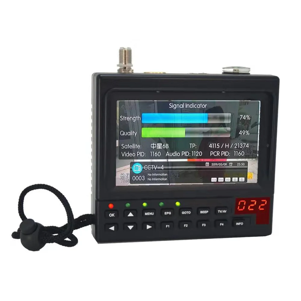 KPT-268AH 4 3 дюймов DVB-S2 Satfinder DVB-S быстрая отслеживание Full HD цифровой спутниковый