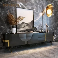 italian mild luxury tv stand modern minimalist villa living room high end decorative storage cabinet rock slab floor cabinet