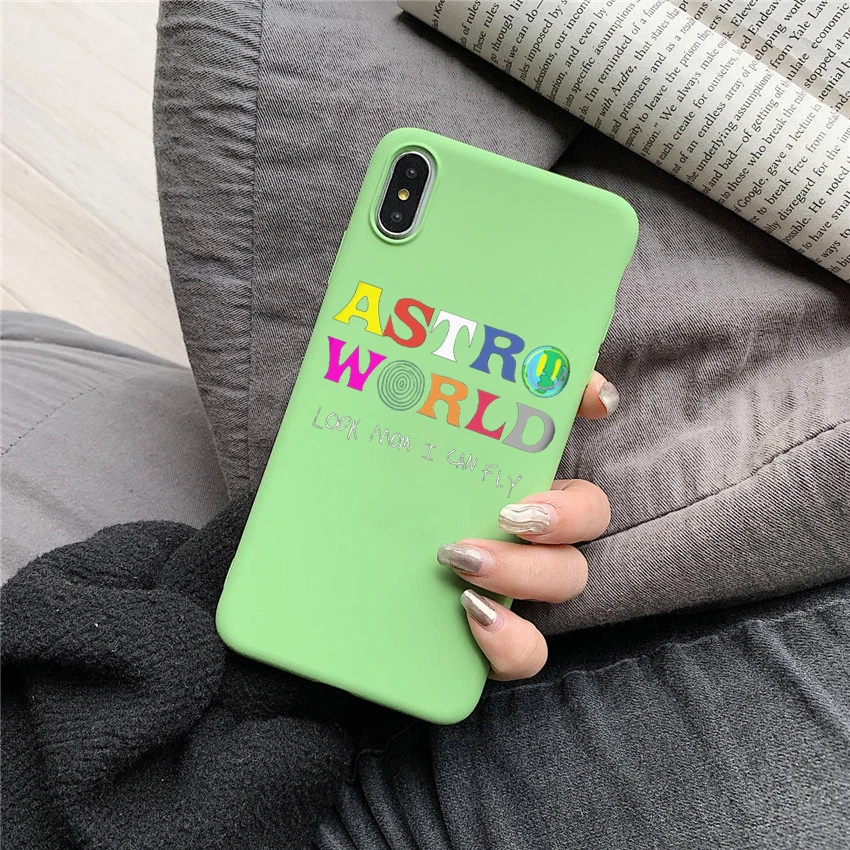 Посмотрите мама я могу лететь конфеты цвет чехол для телефона TPU для iphone X 7 XS XR XSMAX 11 11Pro Astroworld wish you wish WAS here travis Cover - Цвет: 12388