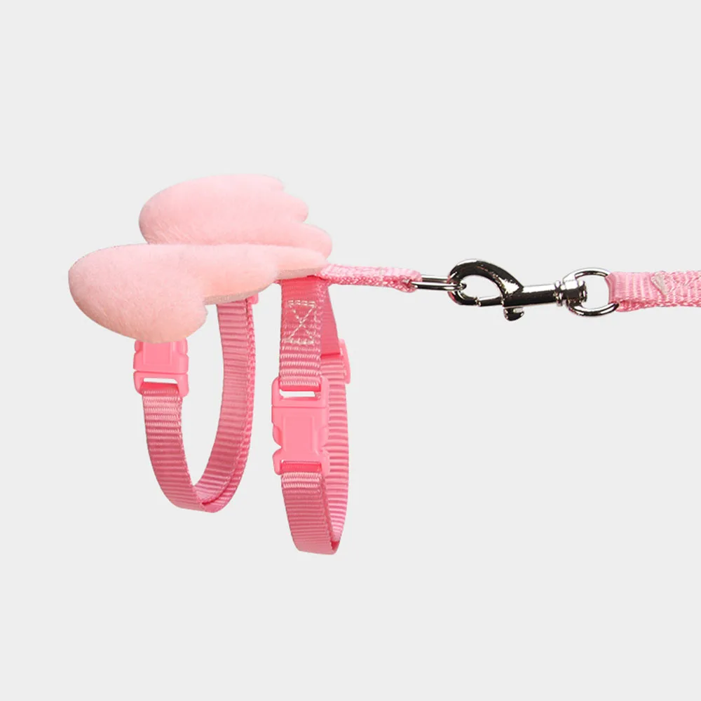 10 Colors Pet Small Dog Harness Nylon Leash Beautiful Angel Wing Puppy Leads Escape-Proof for Cats Rabbit Chihuahua Pug | Дом и сад