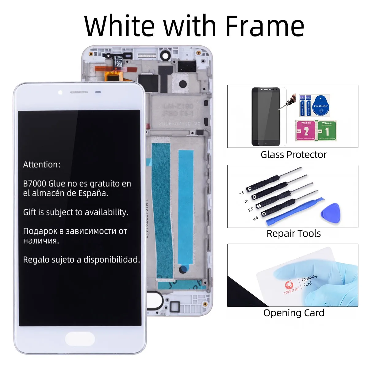 with Frame White Дисплей для MEIZU M3S Y685H LCD в сборе с тачскрином на рамке 5.0'' черный белый Золото - Цвет: with Frame White