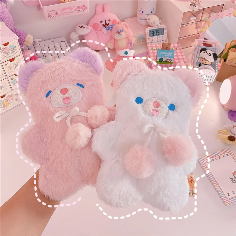 

Cartoon Cute Bear Pencilcase Plush Pencil Case Pencil Box School Office Pen Bag 156