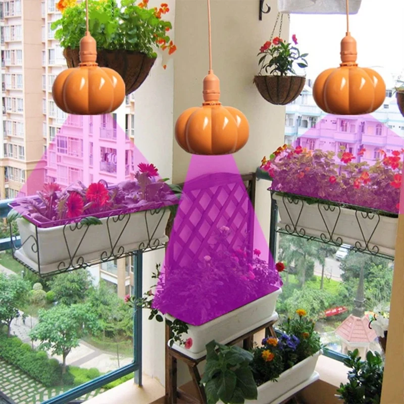 Светодиодный светильник для выращивания растений в форме тыквы лампа роста с E26