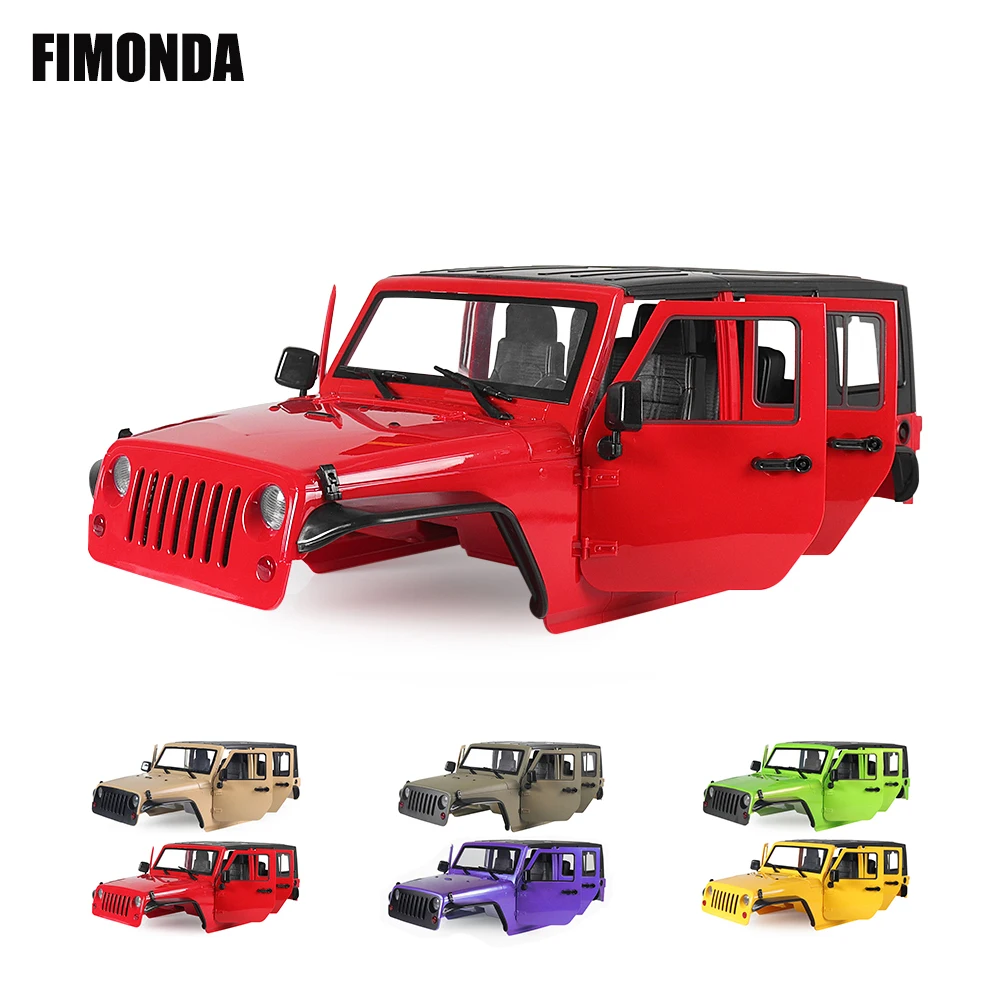 RC 1/10 Jeep Wrangler JK Rubicon 4 комплект твердого корпуса для дверей колесная база 313 мм