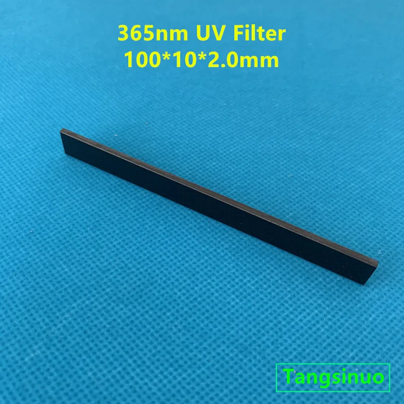 Стеклянный фильтр ZWB2 UG1 UV 100*10*2 0 мм для источника светильник 365 нм 1 шт. - купить по