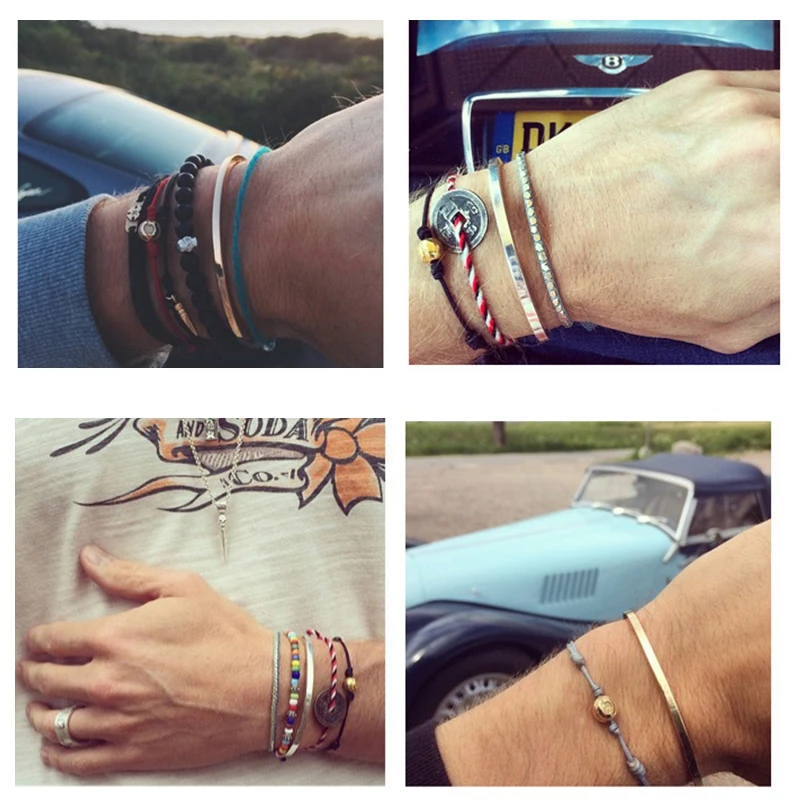 Браслет из нержавеющей стали мужской браслет бусы природного камня Pulseiras