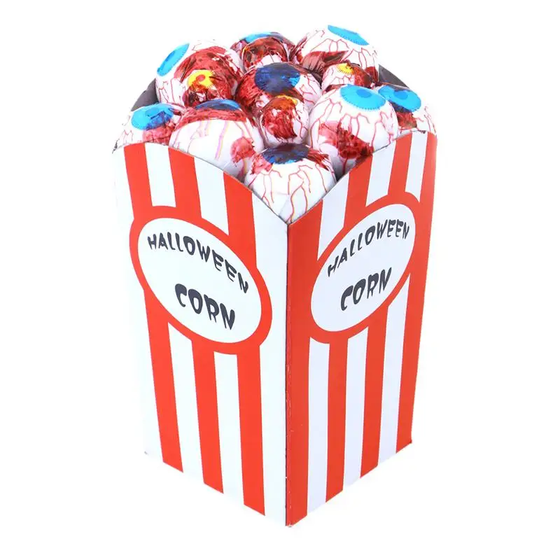 4pcs Scary Halloween Props Horror Popcorn Decoration Funny Foam Eye Ball Spider Mouse Trick Toys Prop Supplies | Дом и сад