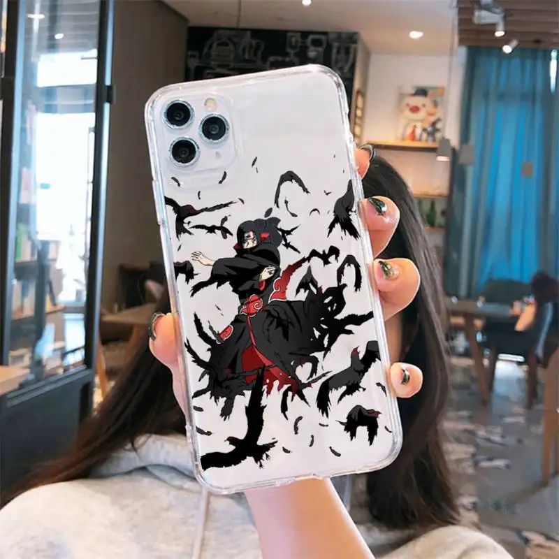 

Naruto Kakashi Eagle Phone Case Transparent for iPhone 6 7 8 11 12 s mini pro X XS XR MAX Plus cover funda shell