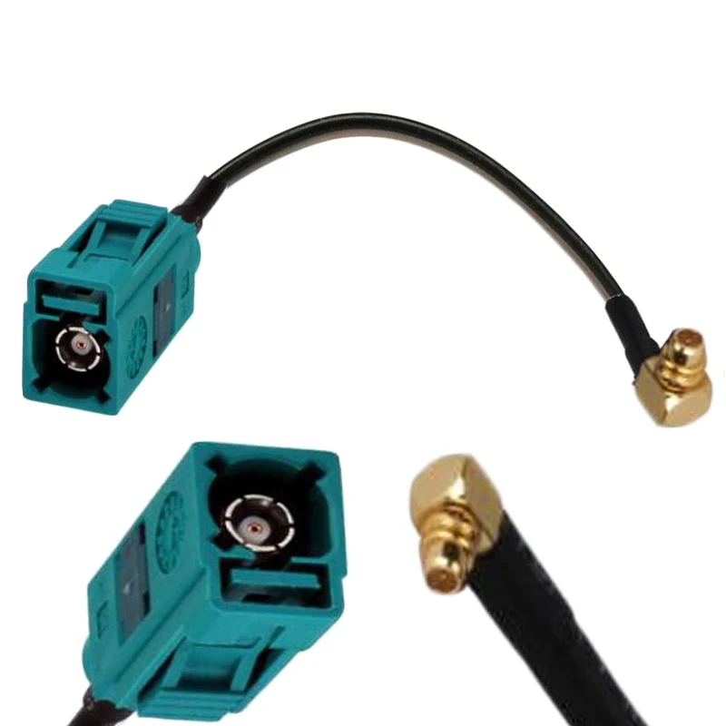 10 шт. Fakra Z женский MMCX Мужской правый угол RF gps Антенна удлинитель коаксиального