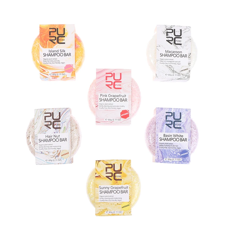 

1Pcs Hair Shampoo Soap Handmade Soap Silicone-free Fragrant Hair Clean Repair