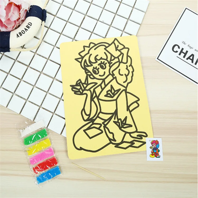 20 см Рисунок песка игрушки для рисования дети Сделай Сам цветной художественный