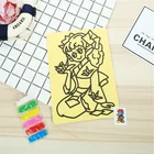 20 см Рисунок песка игрушки для рисования дети Сделай Сам цветной художественный творческий песок бумага учится художественным ремеслам образовательные игрушки для детей подарок