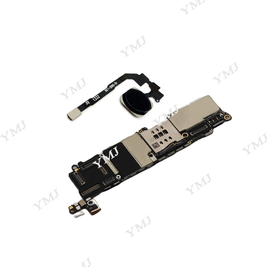 С сенсорным ID для iphone SE материнская плата, оригинальная разблокированная для iphone 5SE SE материнская плата с системой OS, черный/белый/золотой/розовый