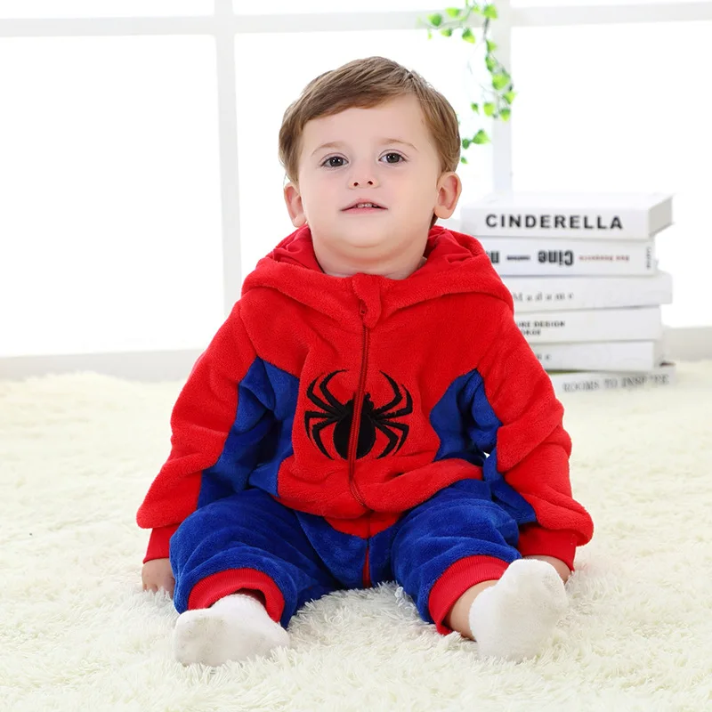 children's overalls rompers for baby clothes gir toddler boy With cap warm Onesies costume Outfitsr Kids things winter |