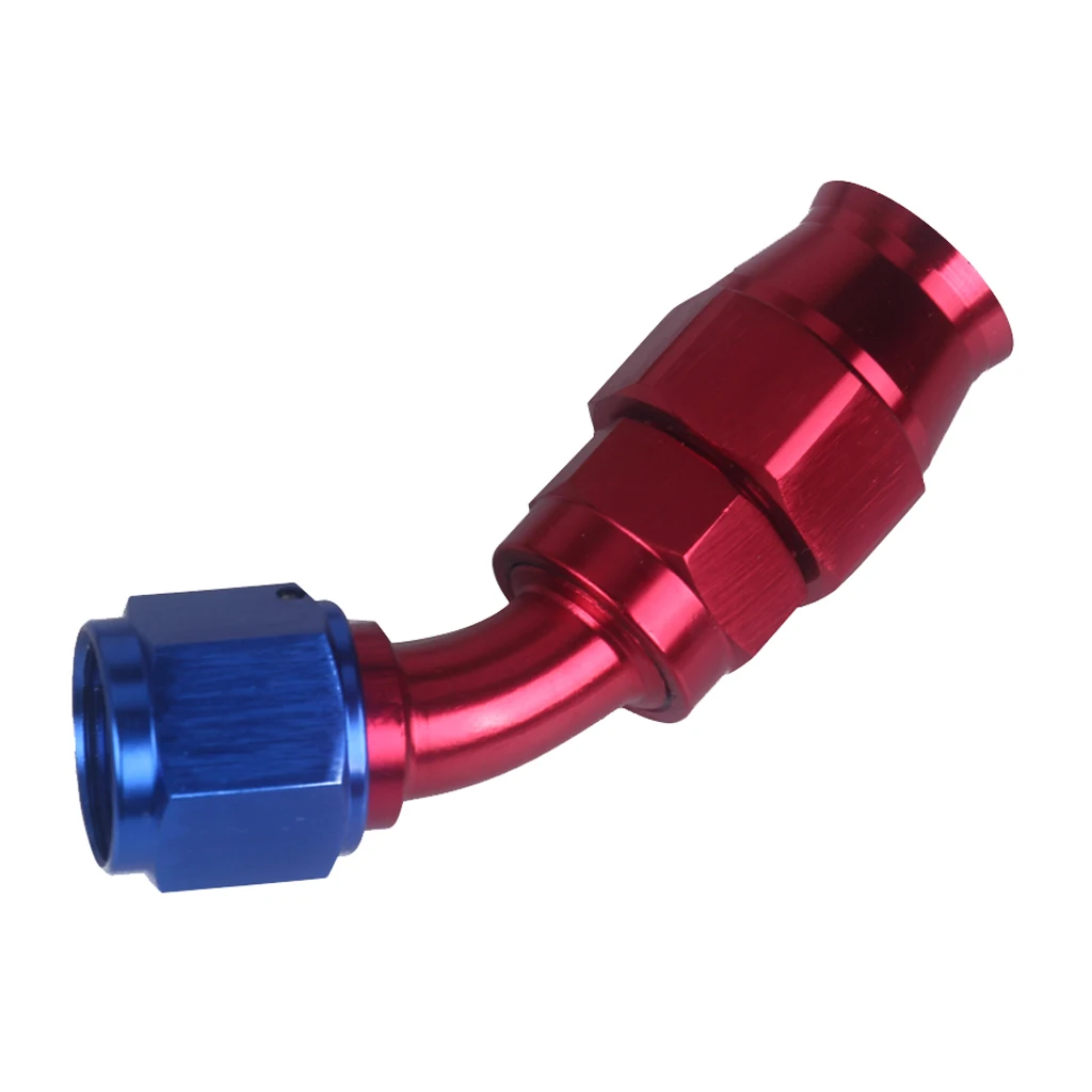 Алюминиевый красный/синий анодированный адаптер с поворотным концом топливного