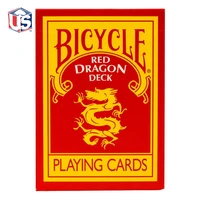 1 deck bicycle red dragon playing cards by magic makers poker size magic cards collectable decks magic tricks props for migician