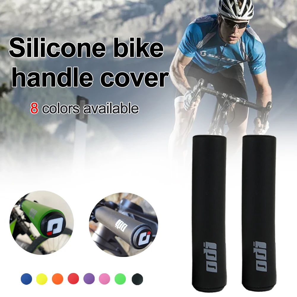 

2 PCS Bicycle Silica Gel Handlebar Grips MTB Ultra light Antiskid Soft Removeable Plastic End Plugs Cycling Handle Accessories
