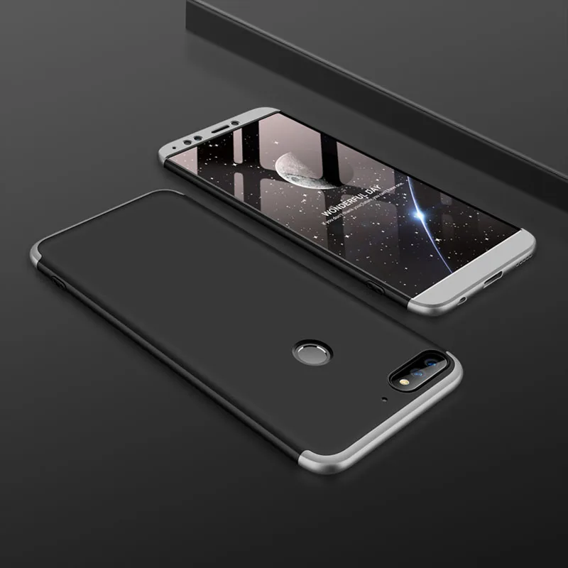 Чехол GKK для Huawei Y7 2018 360 дюйма защита всего корпуса противоударный 3 в 1 жесткий