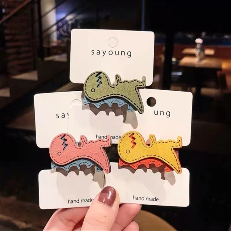 Заколки для волос M MISM милые заколки в виде динозавра звезды цветка мультяшная